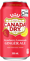 CANADA DRY Strawberry Lemonade Ginger Ale (image for) CANADA DRY Strawberry Lemonade Ginger Ale