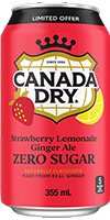 CANADA DRY Strawberry Lemonade Ginger Ale Zero Sugar (image for) CANADA DRY Strawberry Lemonade Ginger Ale Zero Sugar
